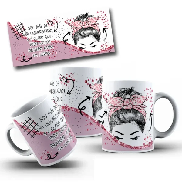 Conjunto De 9 Estampas Para Caneca Dia Das Maes 2023 6
