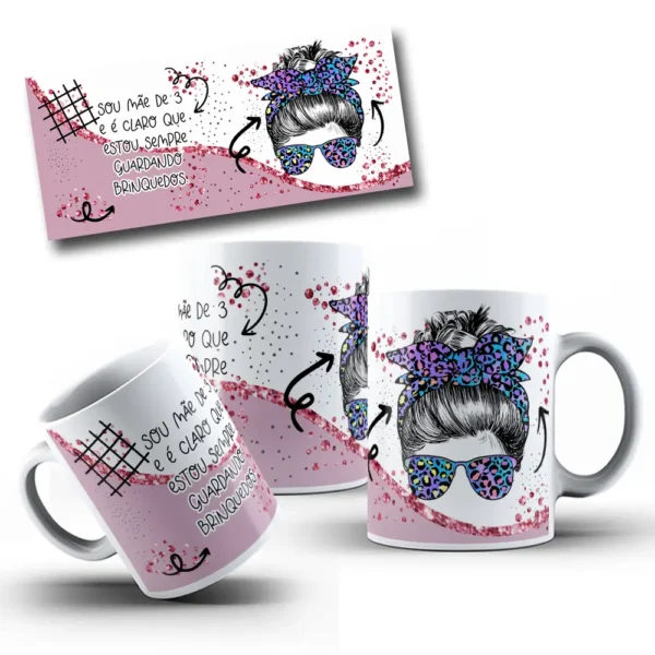 Conjunto De 9 Estampas Para Caneca Dia Das Maes 2023 8