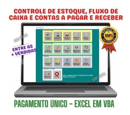 Controle De Estoque, Fluxo De Caixa, Contas A Pagar Receber