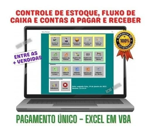 Controle De Estoque, Fluxo De Caixa, Contas A Pagar Receber