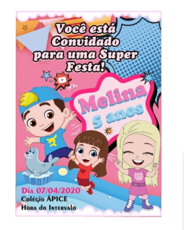convite luccas neto e gi arquivo digital digital