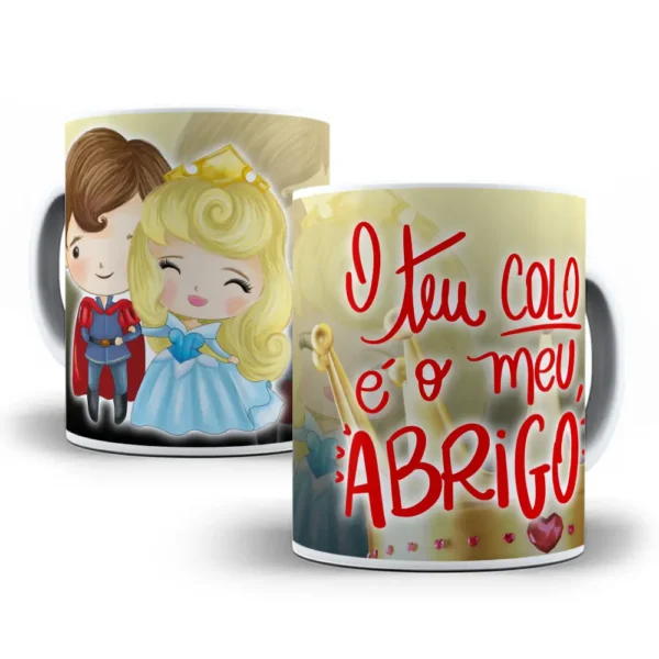 Crie Canecas Personalizadas de Princesas para Namorados