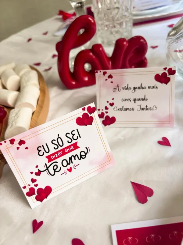 Decore sua Mesa: Kit Digital Especial Namorados