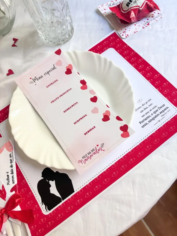 Decore sua Mesa: Kit Digital Especial Namorados