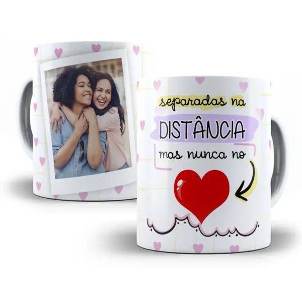 Design Caneca Único para Amigas Sempre Conectadas