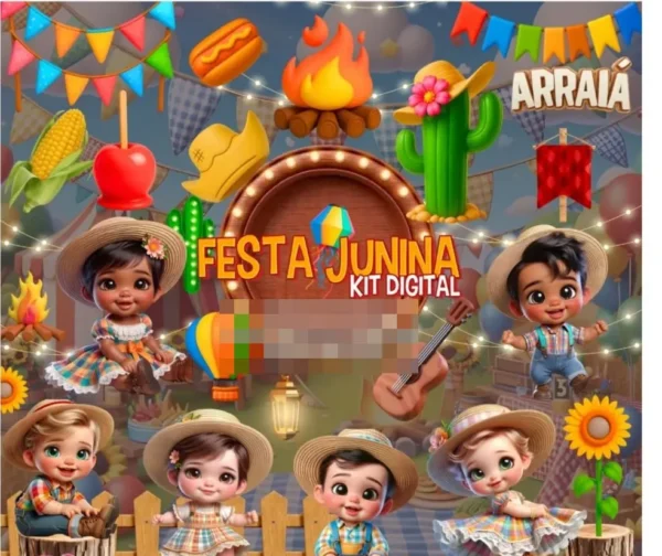 Designs De Festa Junina Em Png Para Personalizacao