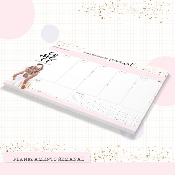 desk planner semanal colecao comece arquivo digital encadernacao geral