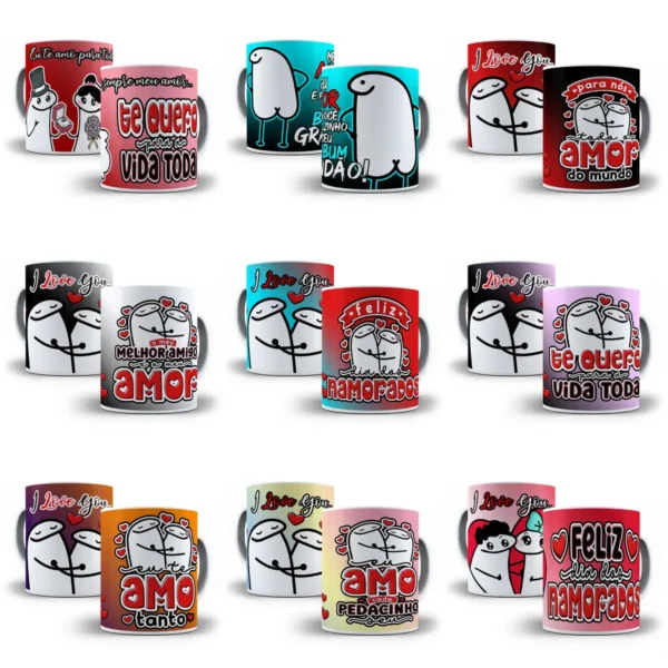 Dia dos Namorados: 30 Artes Caneca I Love em PSD
