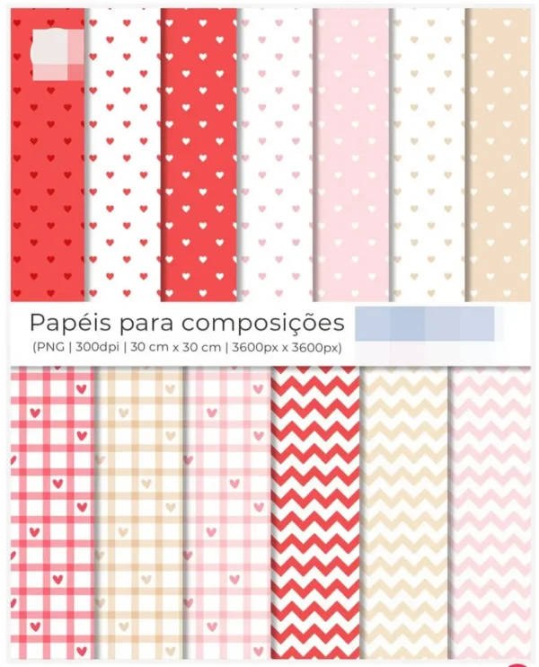 Dia dos Namorados com Capivara - Kit PNG Personalizado