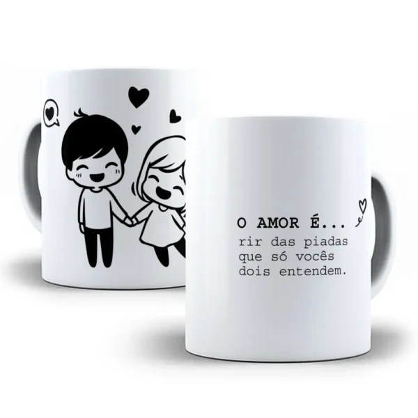 Dia dos Namorados: Pacote de Arte para Canecas Personalizadas