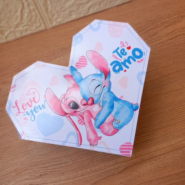 Dia dos Namorados Stitch - Kit Caixinhas Especiais em PDF