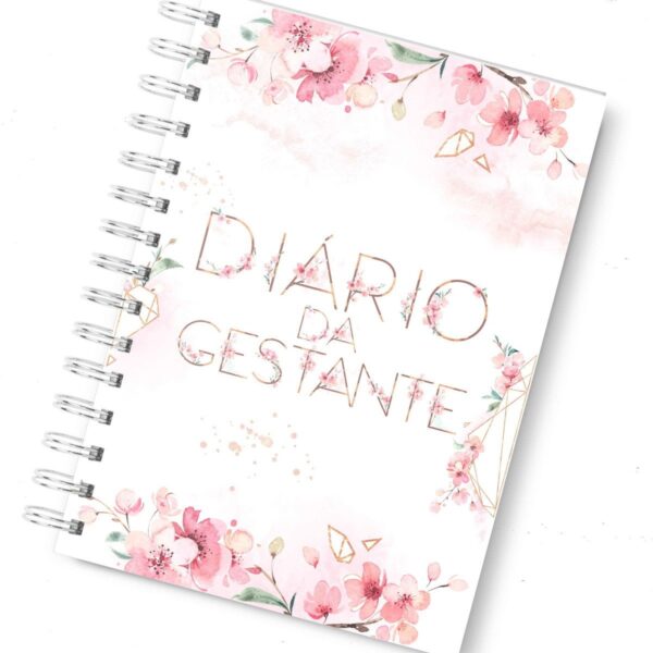 diario da gestante floral planners