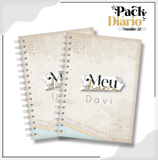 diario masculino arquivo digital papelaria digital
