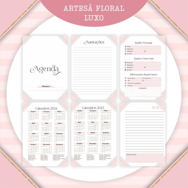 Encadernação Artesã Floral 2024 - Arquivo Digital - Imagem 2