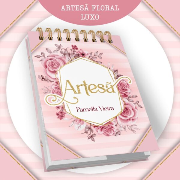 Encadernação Artesã Floral 2024 - Arquivo Digital - Imagem 3