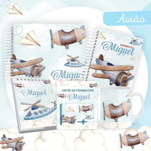 encadernacao bebe aviao arquivo digital kit baby