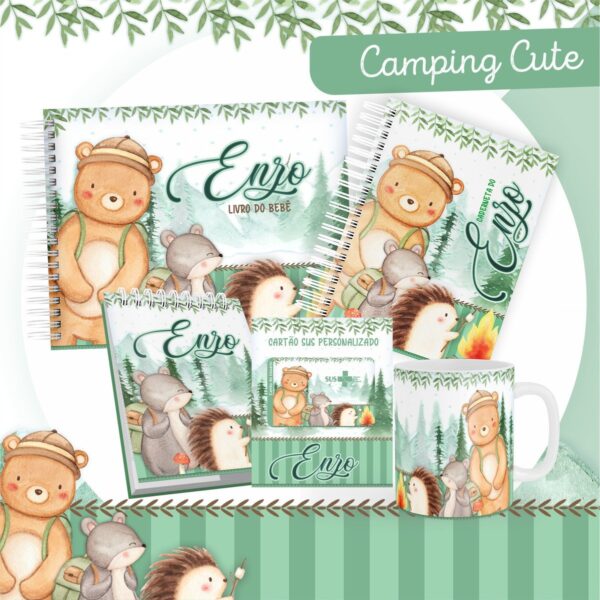 encadernacao bebe camping cute arquivo digital encadernacao bebe
