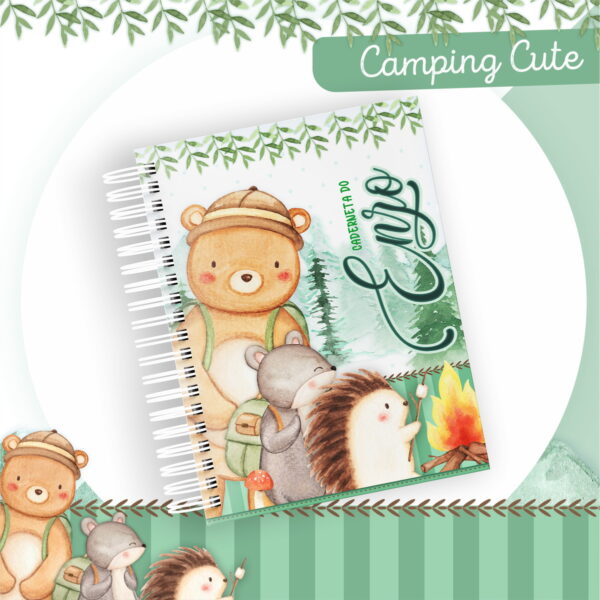 Encadernação Bebê Camping Cute - Arquivo Digital - Imagem 2