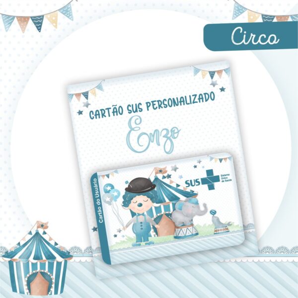 Encadernação Bebê Circo Menino - Arquivo Digital - Imagem 3