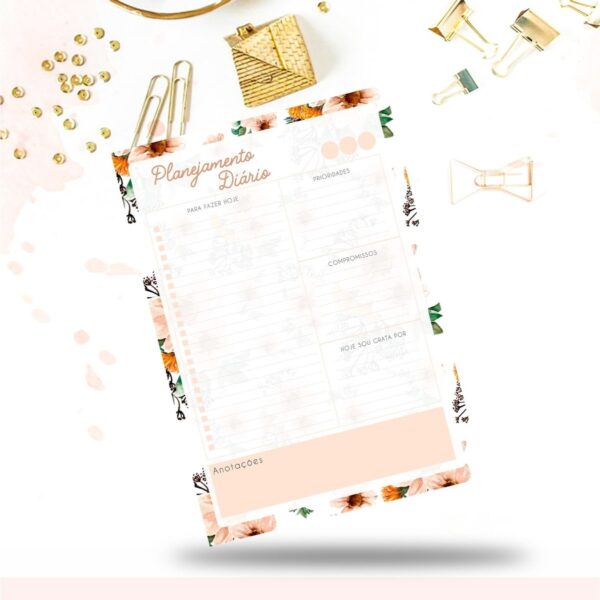 encadernacao digital desk planner planejamento diario