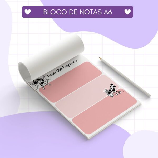 Encadernação Escolar Mickye Feelings - Arquivo Digital - Imagem 4