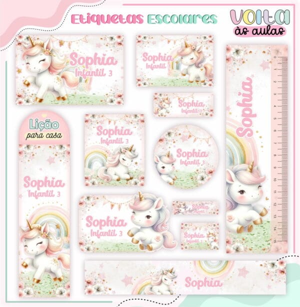 Encadernação Escolar Unicórnio - Arquivo Digital - Imagem 2