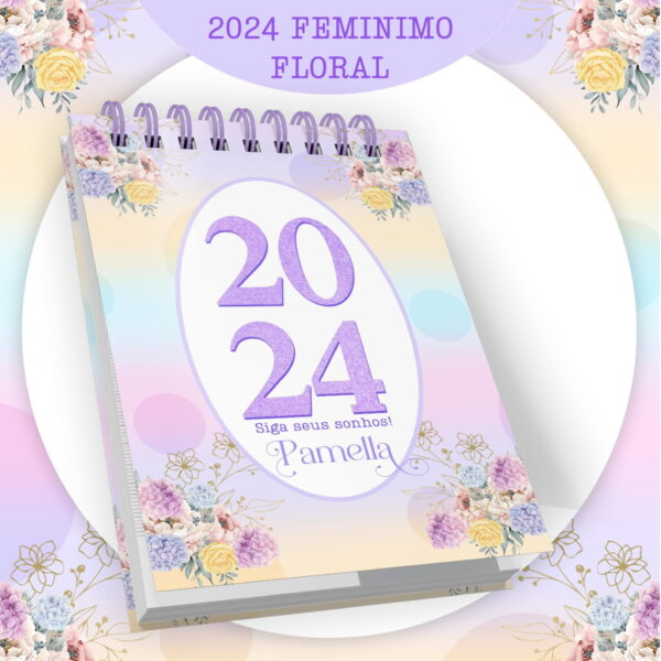 Encadernação Feminina Roxa 2024 - Arquivo Digital - Imagem 3