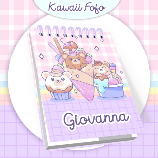 Encadernação Kawaii Fofo - Arquivo Digital - Imagem 2