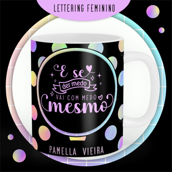 Encadernação Lettering Feminina - Arquivo Digital - Imagem 3