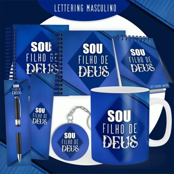 encadernacao lettering masculino arquivo digital combo encadernacao