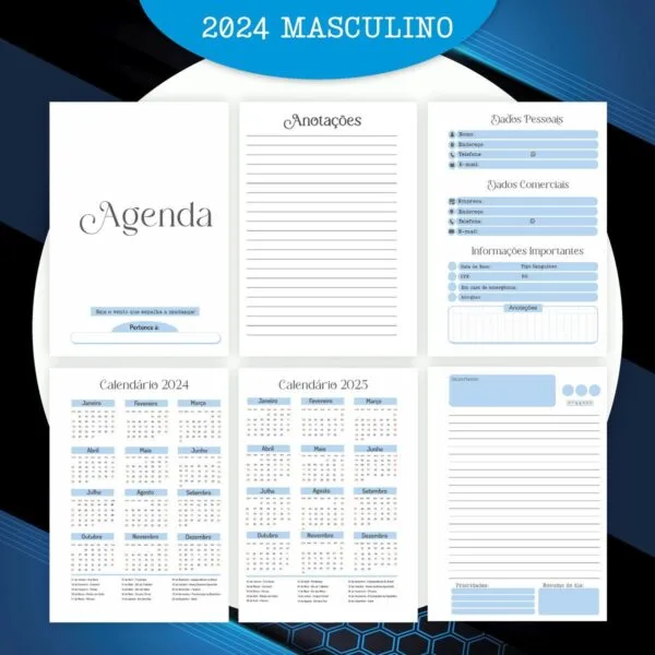 Encadernação Masculina 2024 - Arquivo Digital - Imagem 2