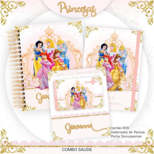encadernacao princesas arquivo digital pack encadernacao
