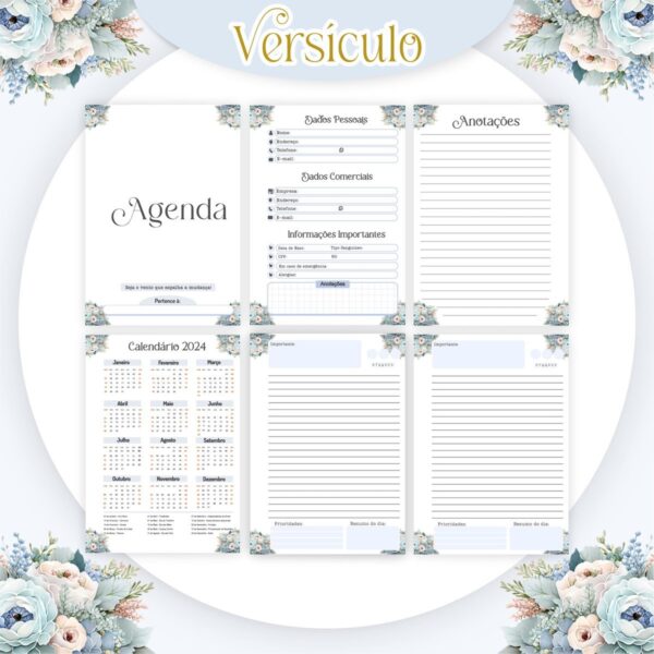Encadernação Versículos Feminina - Arquivo Digital - Imagem 2
