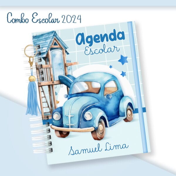 escolar menino fusquinha arquivo digital papelaria personalizada