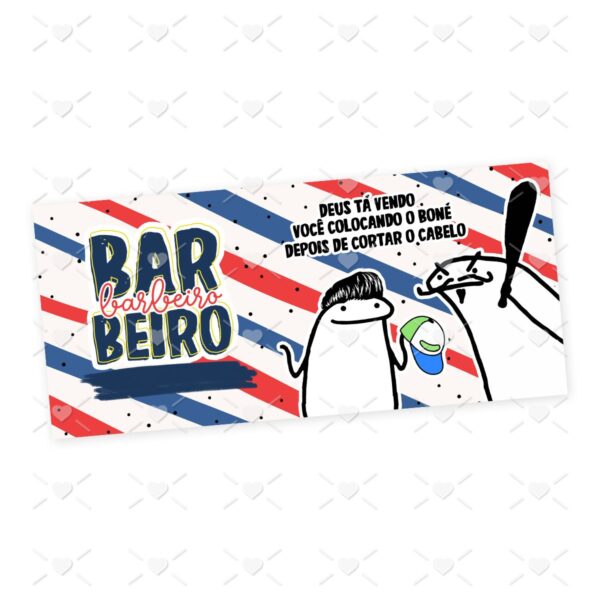 Estampa Caneca Barbeiro Profissões Flork Arquivo Jpg