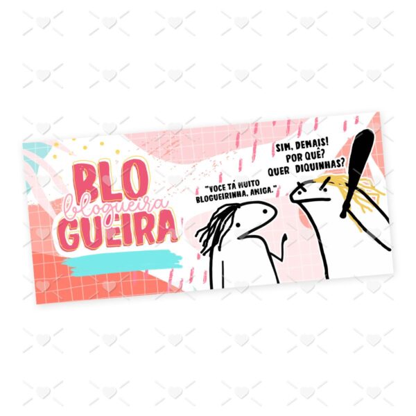 Estampa Caneca Blogueira Profissões Flork Arquivo Jpg