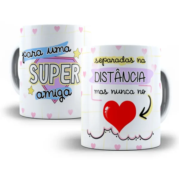 Estampa Caneca Celebrando Amizade Duradoura