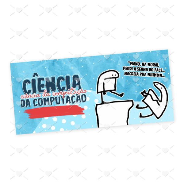 Estampa Caneca Ciência da Computação Profissões Flork em Jpg