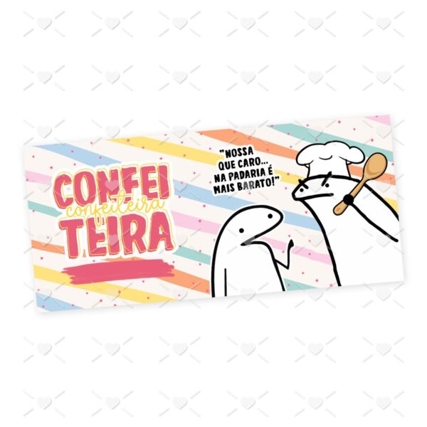 Estampa Caneca Confeitaria Profissões Flork em Jpg