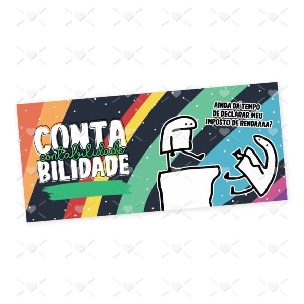 Estampa Caneca Contabilidade Profissões Flork em Jpg