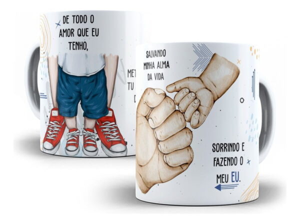 Estampa Caneca De Todo Amor Que Eu Tenho Dia Dos Pais Corel