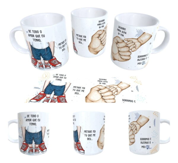 Estampa Caneca De Todo Amor Que Eu Tenho Dia Dos Pais Corel
