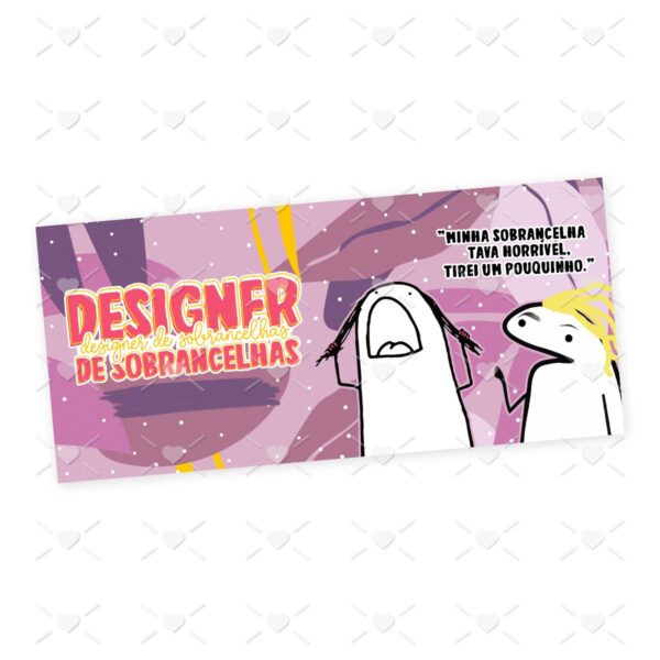 Estampa Caneca Designer de Sobrancelhas Profissões Flork Jpg