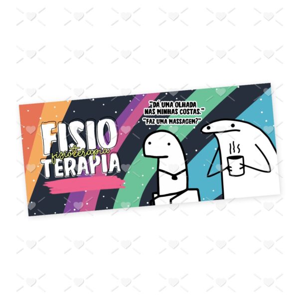 Estampa Caneca Fisioterapia Profissões Flork em Jpg