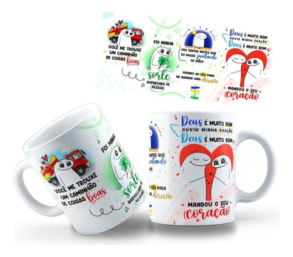 Estampa Caneca Flork Caminhão De Coisas Boas Sublimação Png