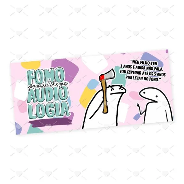 Estampa Caneca Fonoaudiologia Profissões Flork em Jpg
