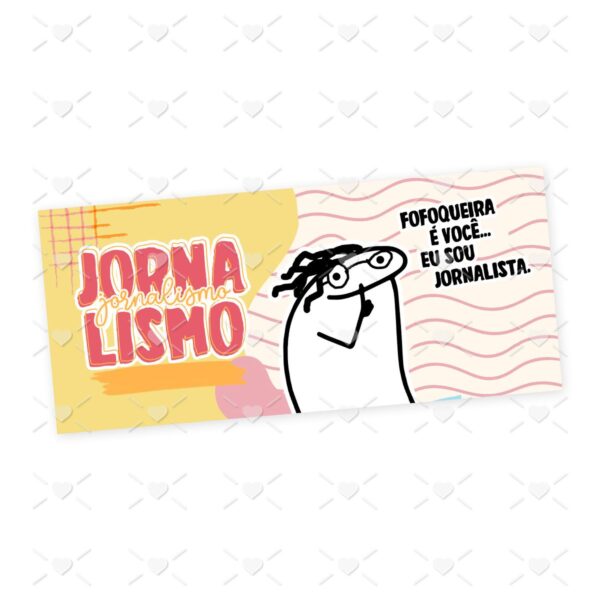 Estampa Caneca Jornalismo Profissões Flork em Jpg