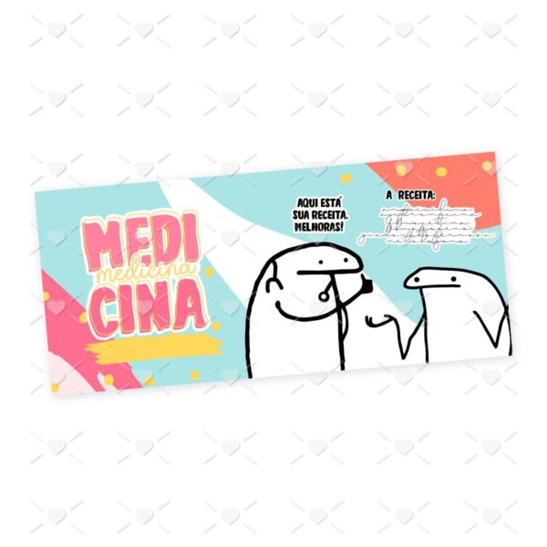 Estampa Caneca Medicina Profissões Flork em Jpg