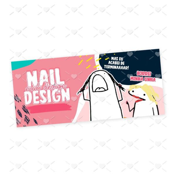 Estampa Caneca Nail Design Profissões Flork em Jpg