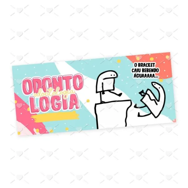 Estampa Caneca Odontologia Profissões Flork em Jpg